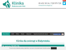 Tablet Screenshot of klinikabialostoczek.pl